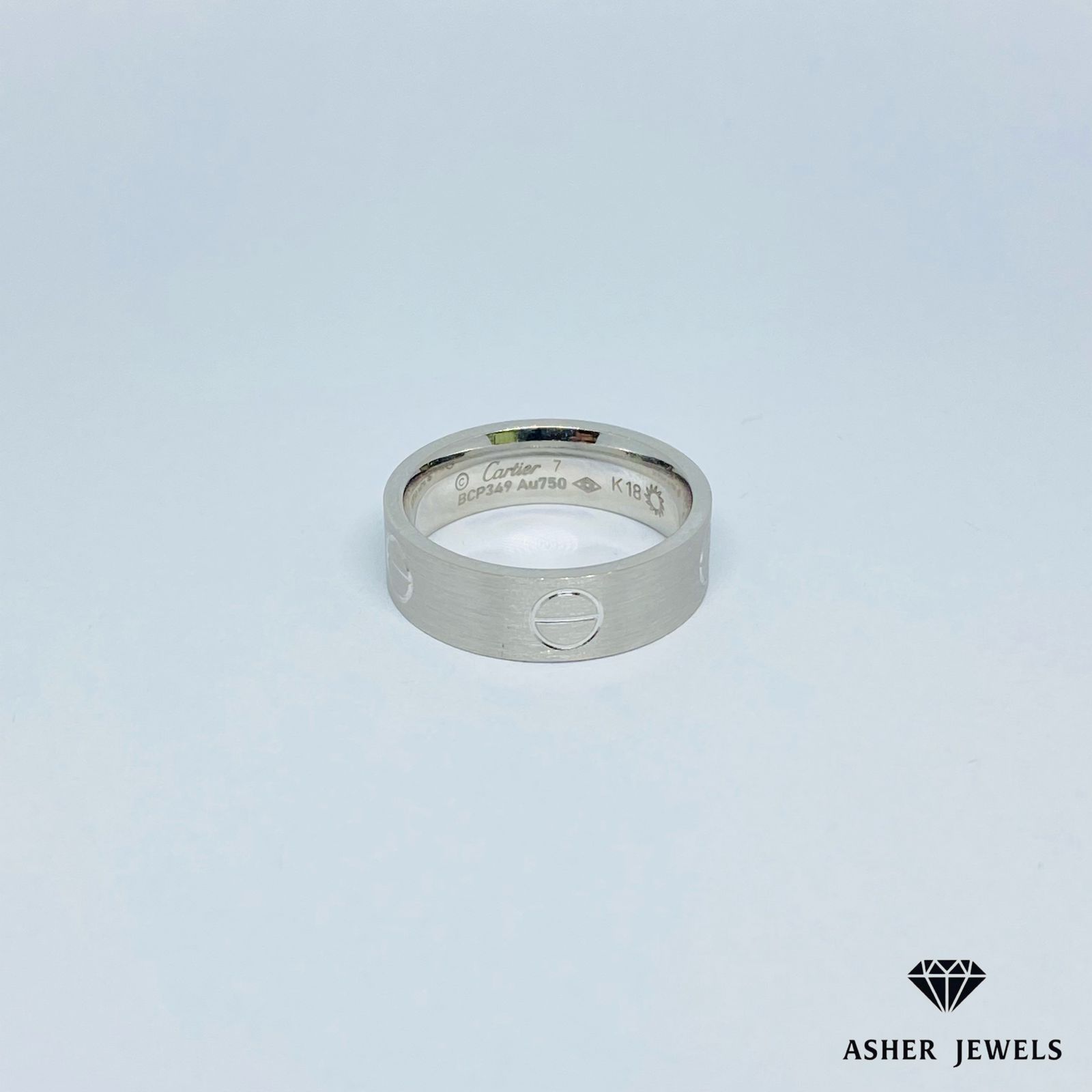 White Gold Cartier Love Ring Size 11